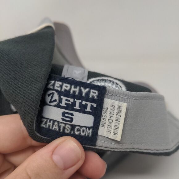 Zephyr Men's Fitted Hat Gray Small Embroidered Crimson Tide Bama Alabama - Picture 9 of 9